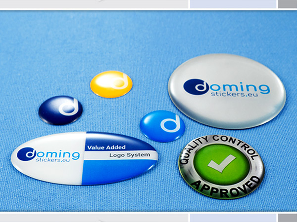 Doming stickers various shapes